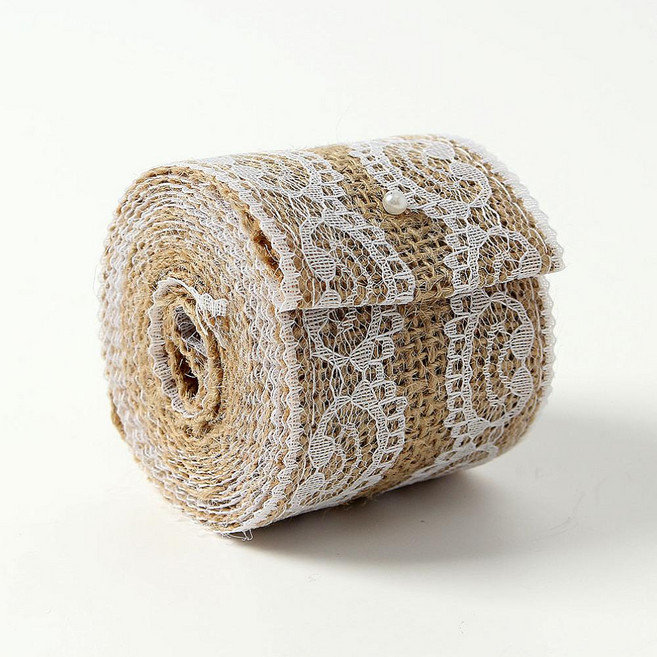 DIY 황마 레이스 롤 선물 포장끈 장식끈 (CV-4)