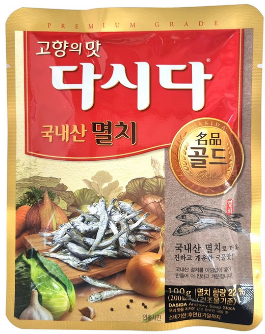 CJ 멸치다시다 명품골드 100g, 1개