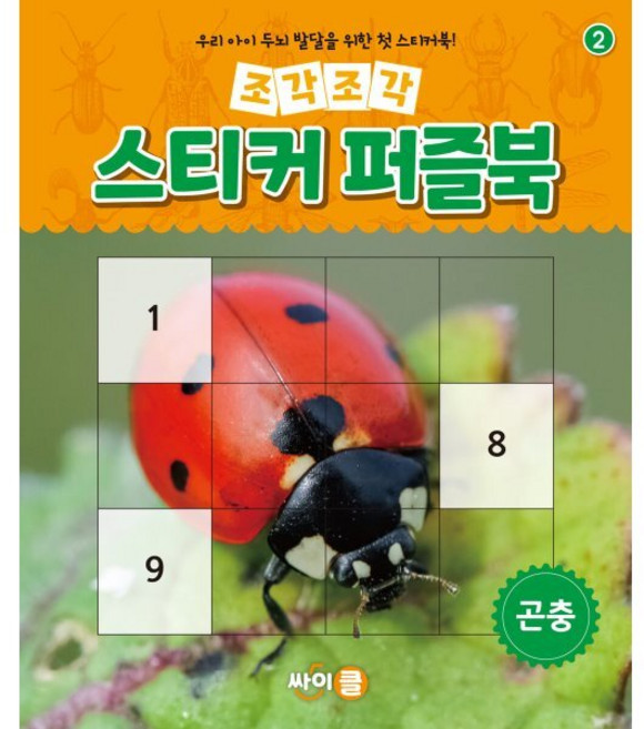 조각조각 스티커 퍼즐북 2: 곤충:우리 아이 두뇌 발달을 위한 첫 스티커북!, 싸이클(싸이프레스)