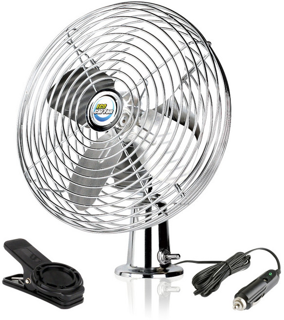 카모아 ECO 크롬 메탈 집게형 선풍기(8인치) 12V 24V 차량용자동차 에코카팬, 에코 메탈 카팬(8인치12V)