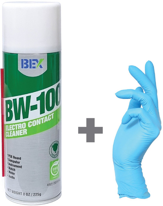 믿을수있는 벡스 BW-100 전기 접점부활제 225g 낱개 1개 + 니트릴장갑 1개