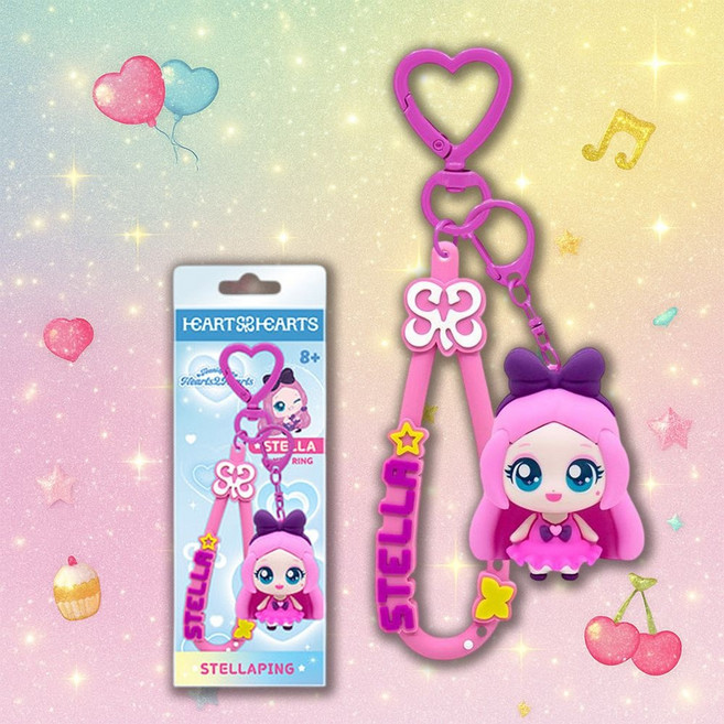 [백화점출고] 하츠투하츠 티니핑 스텔라핑 피규어키링 아이돌 하투하 굿즈 장난감, [백화점출고] 하츠투하츠 티니핑 스텔라핑 피규어키링 아