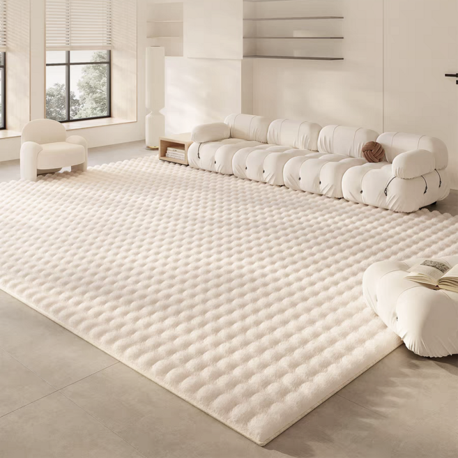 포령트레이드 물세탁이 가능한 부드러운 극세사 토끼털 카펫 침실 거실 인테리어