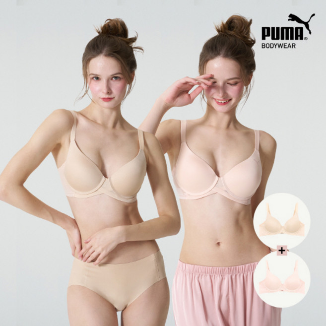NEW 최신상 1+1 [푸마 바디웨어] 여성 제로핏 풀커버 브라 B팩 2종세트 코스트코