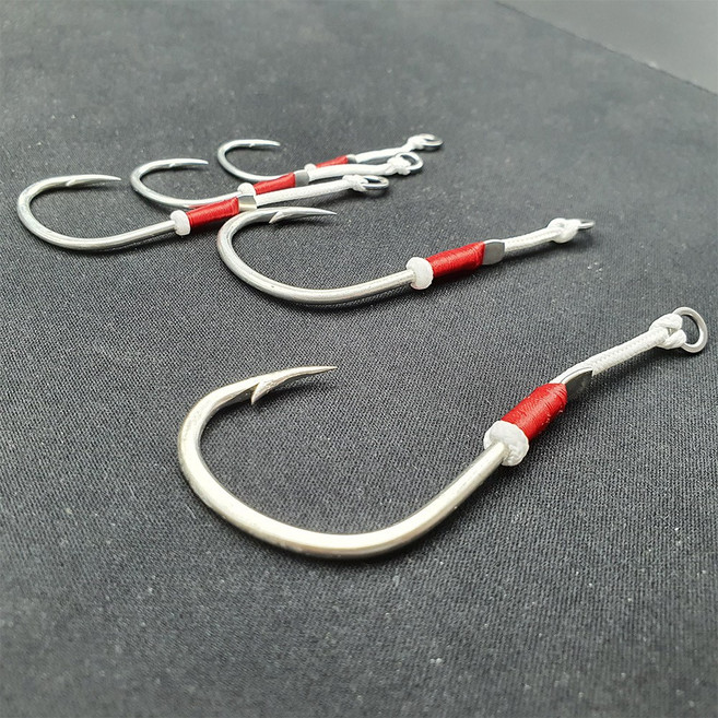 히트존 싱글 어시스트 훅 1호 2호 3호 4호 5호 (루어 지깅 바늘 갈치 부시리 방어 삼치 대구 참치), 싱글훅_2호, 1개