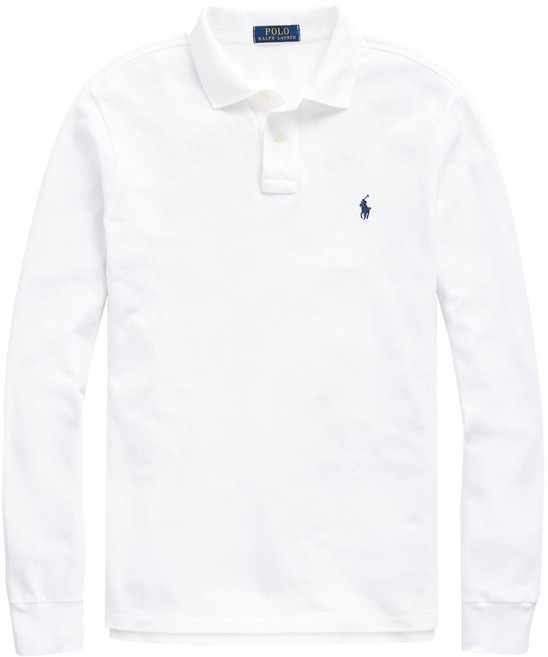 폴로랄프로렌 로고 자수 긴소매 폴로 셔츠