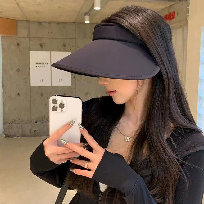 와이드 돌돌이 썬캡 챙넓은 모자 햇빛 가리개 여름 자외선 차단