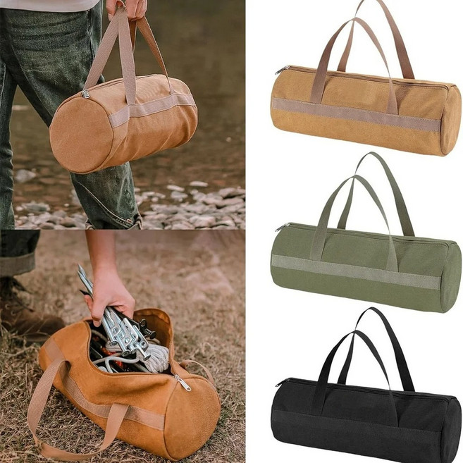 캠핑 단조팩 팩가방 파우치 수납 공구함 40cm, 블랙 40x15cm