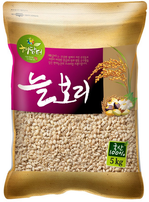 현대농산 국산 늘보리 겉보리쌀 꽁보리밥, 5kg, 1개