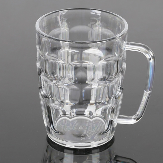국산 PC 비어 머그 안깨지는 카페 노래방 플라스틱컵 트라이탄 맥주잔 500cc, 1개