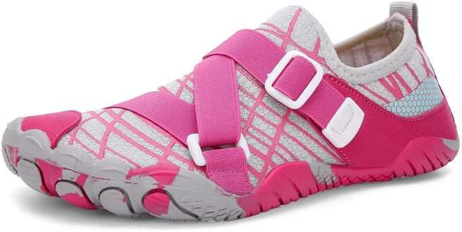 쿠쿠스토어 남성 탄성 아쿠아 신발 통기성 야외 넘어 가고 운동화 다이빙 수영을위한 빠른 건조 물, 08 3, 03 Rose Red