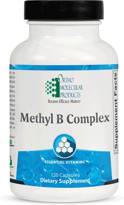 Ortho Molecular 메틸 B 컴플렉스 60캡슐 | 활성형 비타민 B 복합 포뮬러, 1개, 120정