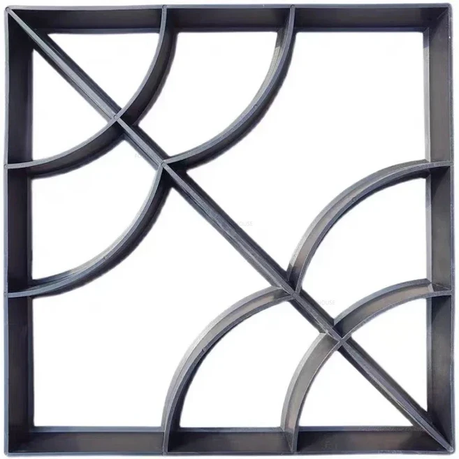 새로운 특수 모양의 자갈 몰드 정원 건축 장식 시멘트 바닥 타일 마당 컬러 스톤 경로 DIY 디자인