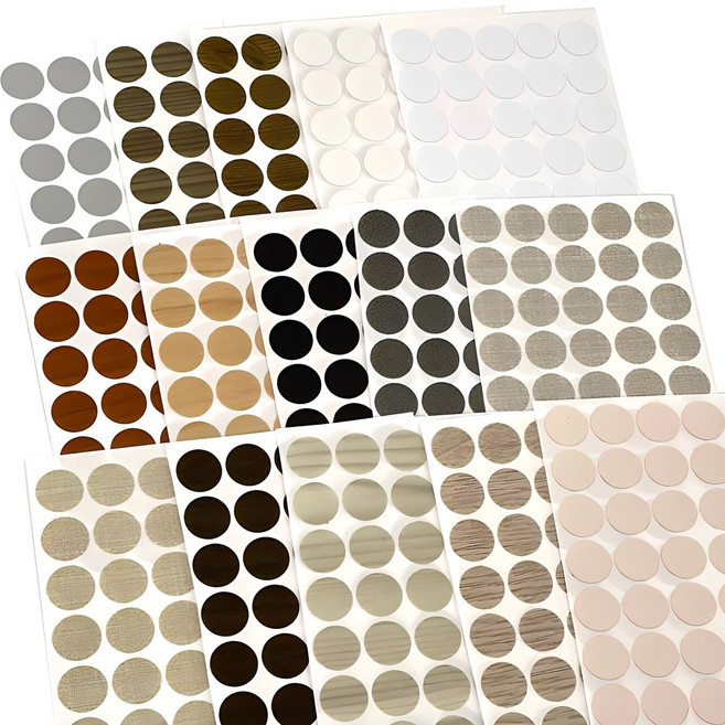 가구가구또가구 가구흠집스티커 15종세트 못자국스티커 커버 구멍 보수, 1세트