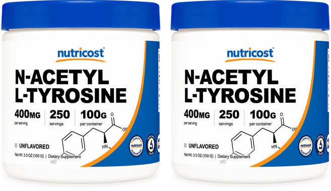뉴트리코스트 N-아세틸 L-티로신 파우더 100g 무맛, 2개
