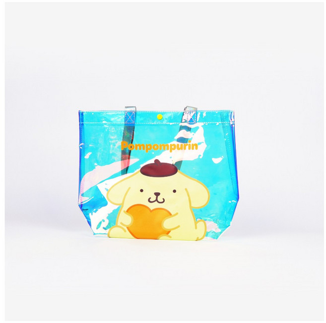 산리오 캐릭터즈 다용도 홀로그램 사각 비치가방 여행용 물놀이용 숄더백