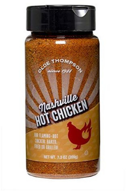 OLDE THOMPSON SINCE 1944 Olde Thompson 내쉬빌 핫 치킨 시즈닝 플레이밍 스파이스 7.3 온스, Nashville Hot Chicken_7.3 Ounc, 7.3 Ounce (Pack of 1), 1