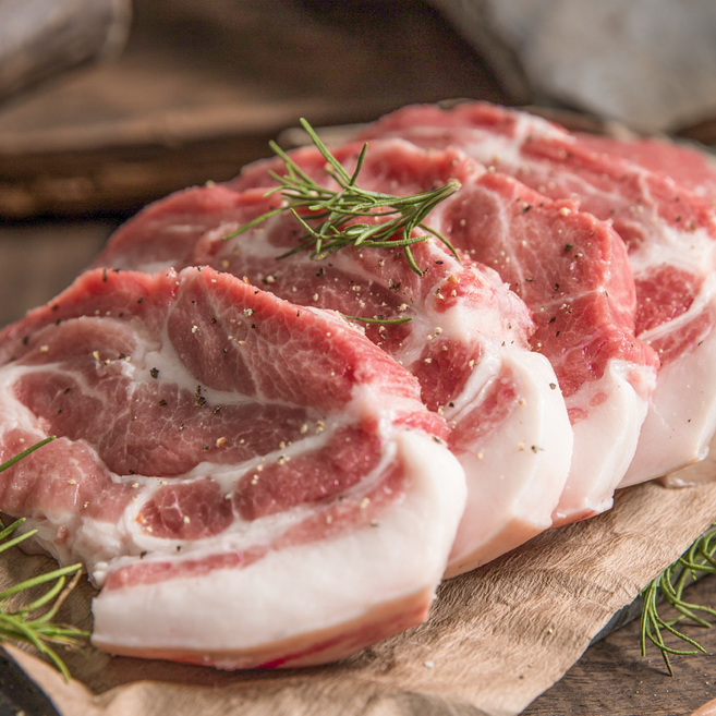 [당일도축 당일발송] 제주도 흑돼지 목살 구이용 (1.5~2cm 내외) 제주 직송, 1개, 500g