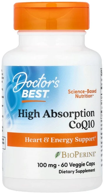 닥터스베스트 BioPerine 함유 고흡수 CoQ10 100mg 베지 캡슐 60정, 1개 - 쿠팡
