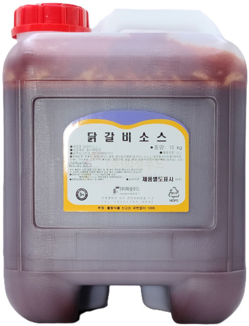 군주마켓 닭갈비소스 10kg, 1개
