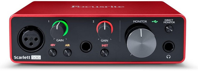포커스라이트 스칼렛 솔로 3세대 USB 오디오 인터페이스, Scarlett Solo, 3rd Gen, 3rd Gen