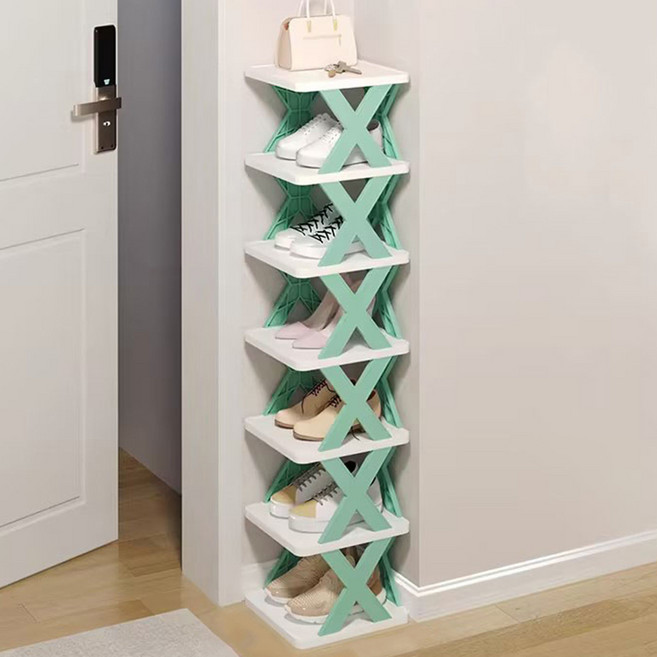 ELSECHO 다용도 신발장 정리대, 1개, XT-파란색