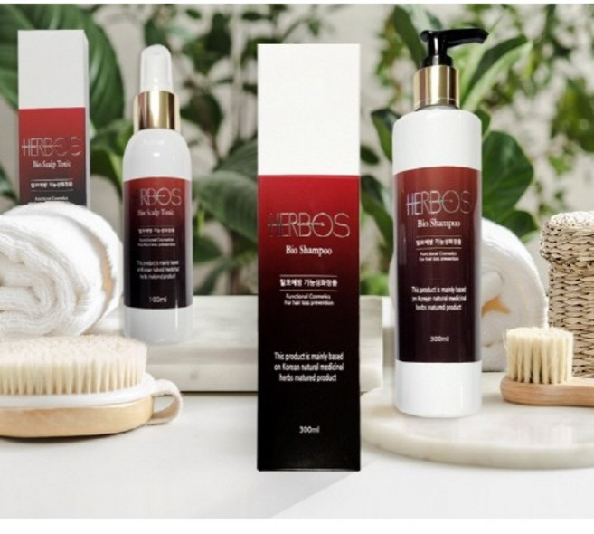 비듬 가려움 탈모 완화 허보스 바이오 샴푸 및 스칼프 토닉 세트, 1개