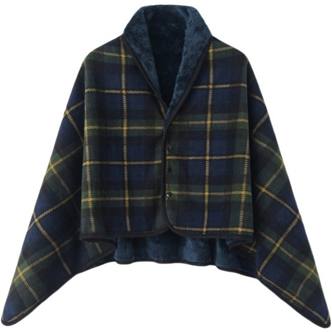 똑딱이 극세사 망토 담요