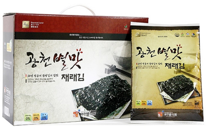 광천김 재래 전장김 20봉 /재래김, 20개