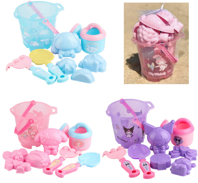 산리오 놀이터 바닷가 모래놀이, 1세트, 380g, 마이멜로디