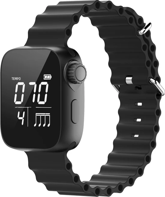 웨어러블 진동 메트로놈 시계 음악 연습을위한 조절 가능한 스트랩 기타 드럼 바이올린 피아노 첼로, 01 KP-100