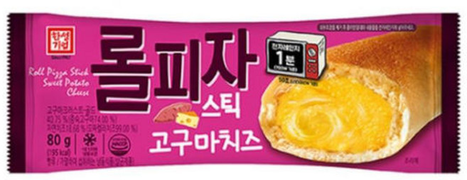 한성기업 롤피자 스틱 고구마치즈 80g 한입피자 간식, 12개