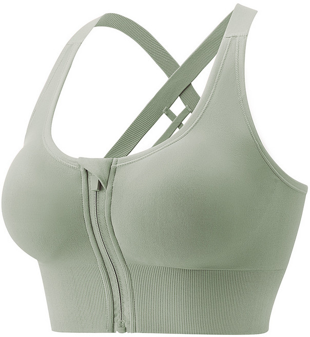 앞지퍼 요가 피트니스 스포츠 브라탑 SH1598