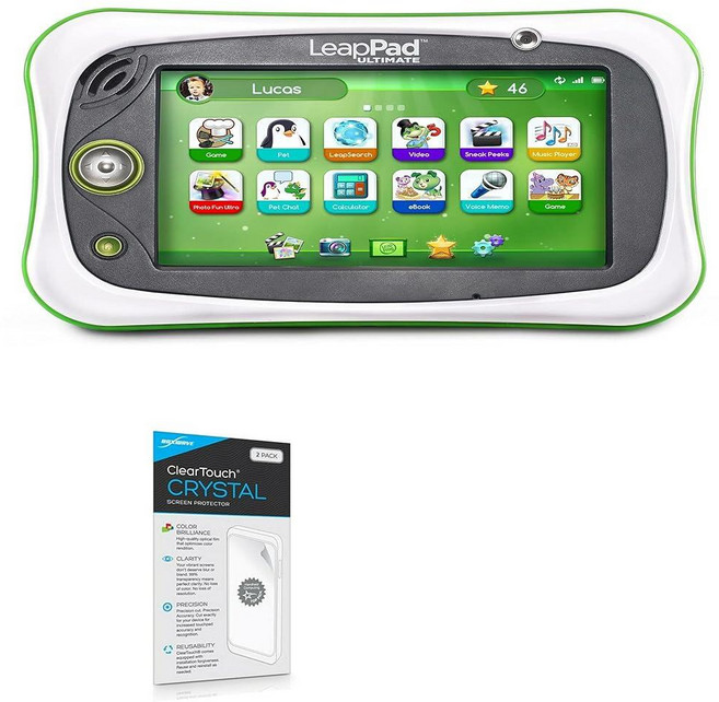 BoxWave 립프로그 립패드 얼티밋과 호환되는 액정보호필름 - ClearTouch 크리스탈 (2팩) HD 필름 스킨 긁힘으로부터 보호, BoxWave 립프로그 립패드 얼티밋과 호환되는 액정보