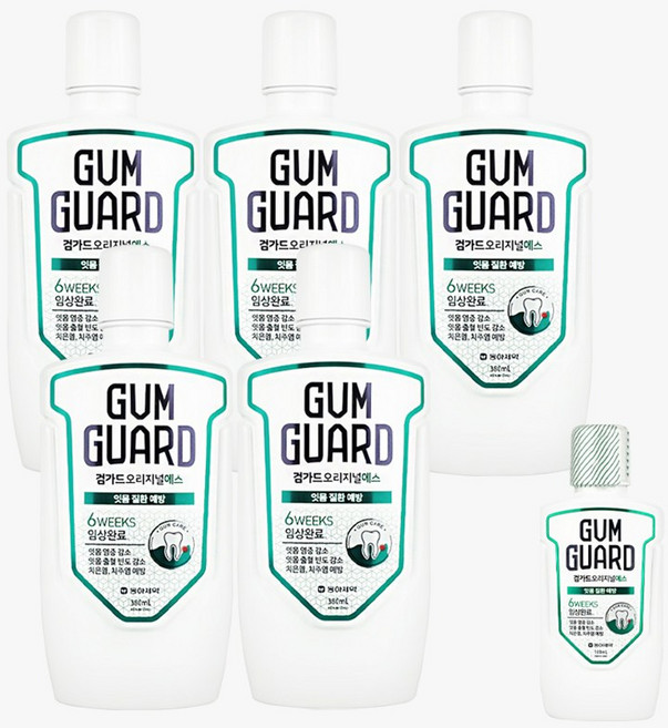 검가드 오리지널 에스 (+가글 100ml 1통 추가), 5개