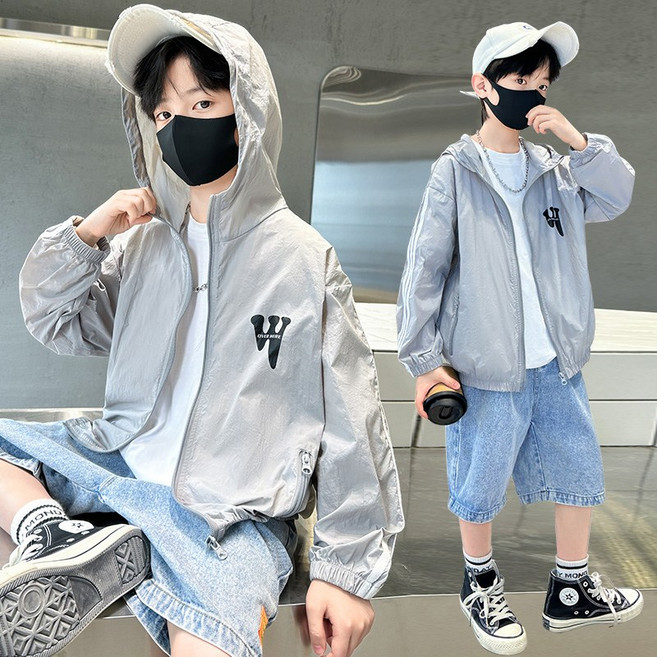 밀크봉봉 초등생 남아 후드 바람막이 점퍼(G82)