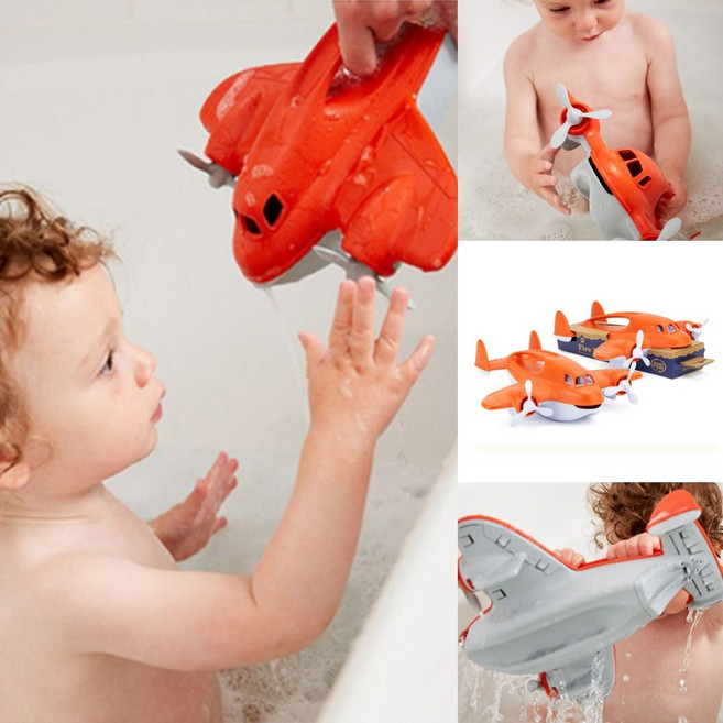 그린토이즈 비행기모형 파이어플레인 물놀이 목욕놀이장난감 소방 비행기 프로펠러 손잡이, 1개