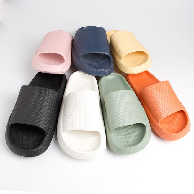 쇼핑몰집 편한 푹신한 쿠션좋은 회사 사무실 마시멜로우 무소음 층간소음 EVA 여름 실내화 슬리퍼