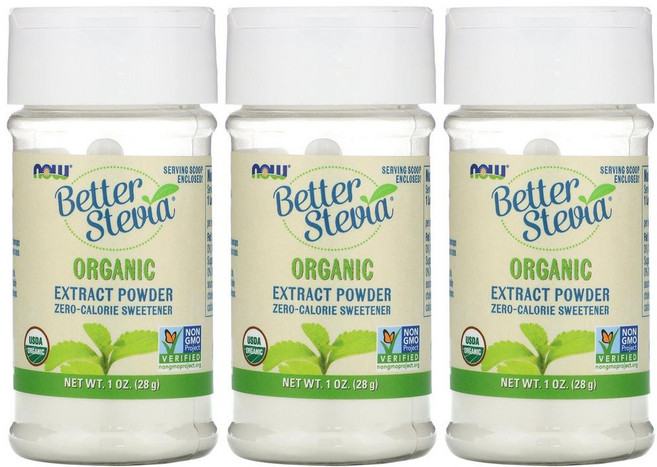 나우푸드 스테비아 분말 영칼로리 설탕대체 설탕대신 28g 3통