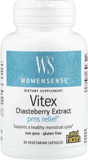 단백질 비타민 철분 마그내슘 칼슘 Natural Factors WomenSens® 바이텍스 체이스트베리 추출물 80mg 베지 캡슐 90정 고루고루섭취해주세요, NaturalFactorsWomenSens바이텍스체이스, 1개 - 쿠팡