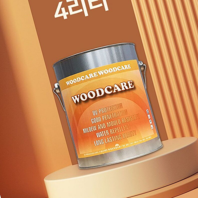 우드케어 오일스테인 woodcare 4리터, 08.WC-729(흑단)