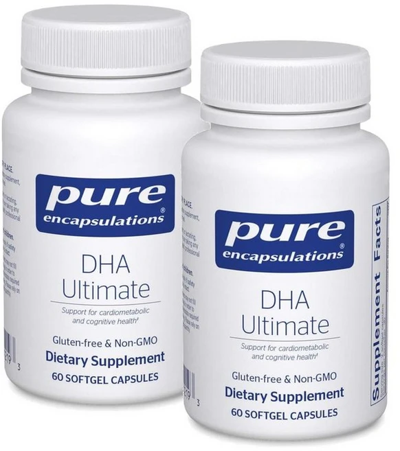 퓨어인캡슐레이션 DHA 얼티메이트 피쉬오일 추출물 소프트젤 Pure Encapsulations DHA Ultimate, 2개, 60정 - 쿠팡