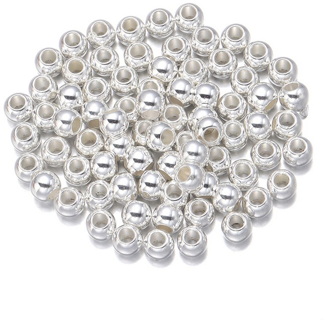 LOULEUR 구멍 구슬 스페이서 비즈 쥬얼리 매력 CCB DIY 만들기 액세서리