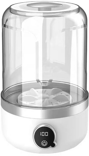 유앤미 무선 휴대용 미니 세탁기 여행용 캠핑용 세탁기 속옷 양말 전용 소형 세탁기, 화이트, Z555