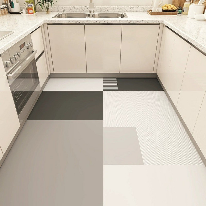 대형 가죽 주방 욕실 발매트 미끄럼방지 방수 싱크대매트 다용도 커팅 가능 매트, A002, 1개