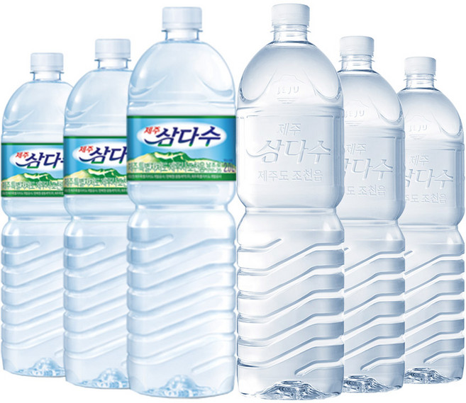 제주 삼다수 무라벨 2L 12 + 유라벨 2L 6 (유/무라벨 랜덤발송), 18개