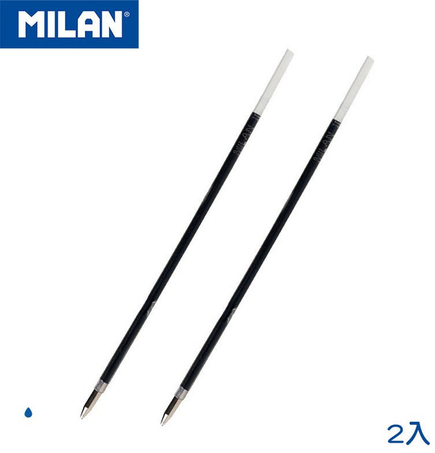 MILAN P1系列原子筆補充筆芯 1.0mm 黑色 2入, 1個, 黑色_2入