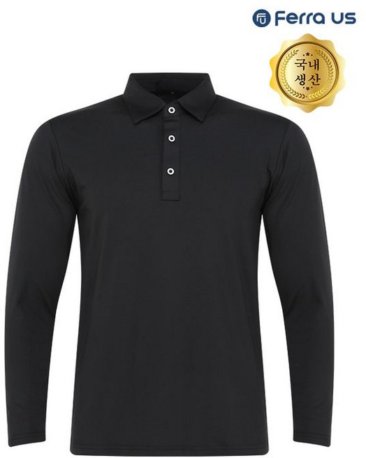 페라어스 남성용 솔리드 스판 골프 긴팔셔츠 GCTS5FU2730