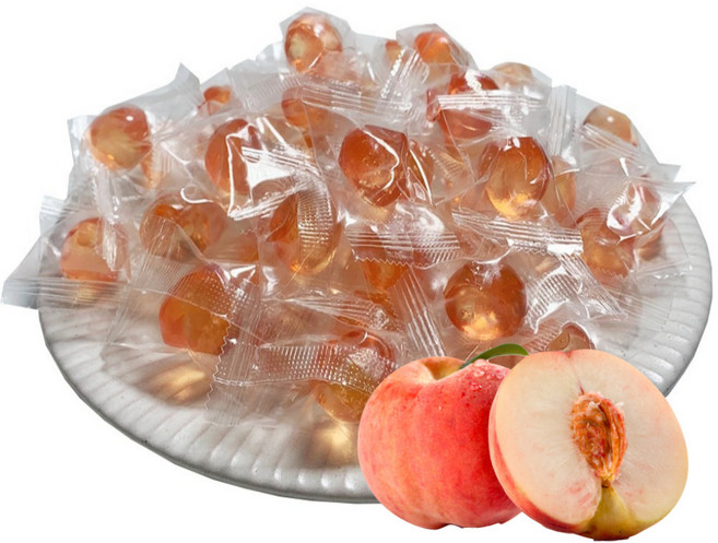 장수왕 복숭아 젤리 모음 /간식 과자 디저트 캔디 스낵 안주 건과일 요양원사탕 유치원 과일, 1kg, 1개