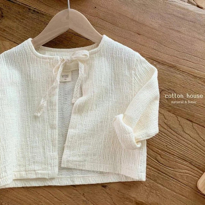 cotton house 女童法式綁帶小外套